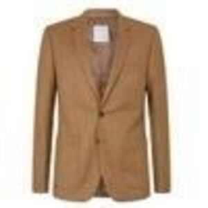 Sandro Men's Notch Flannel  Suit Jacket in Camel, 54EU NEW NWT